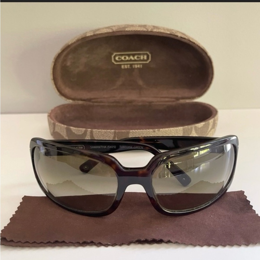 Coach Samantha S425 Tortoise Green Sunglasses